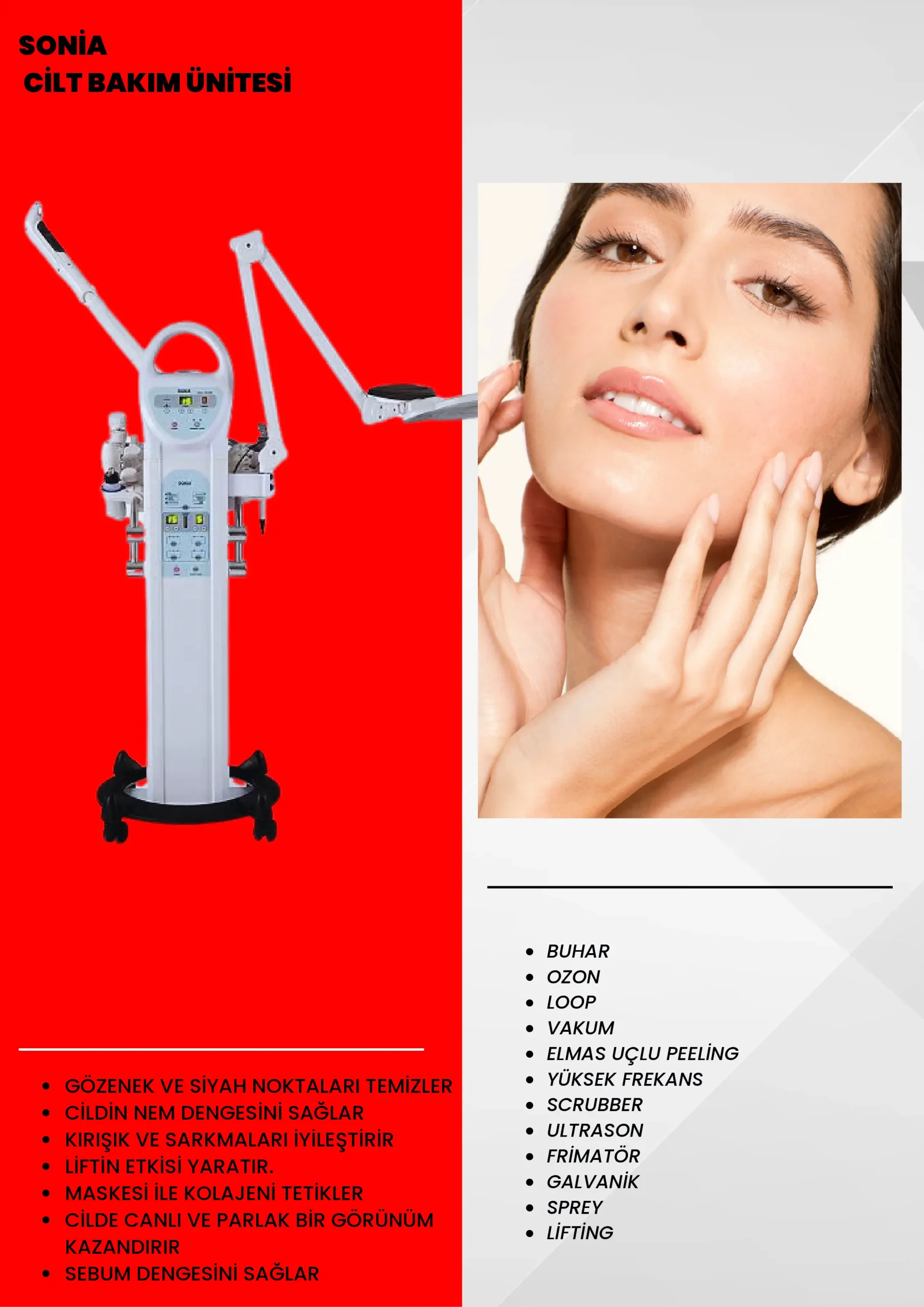Sonia Cilt Bakım Ünitesi