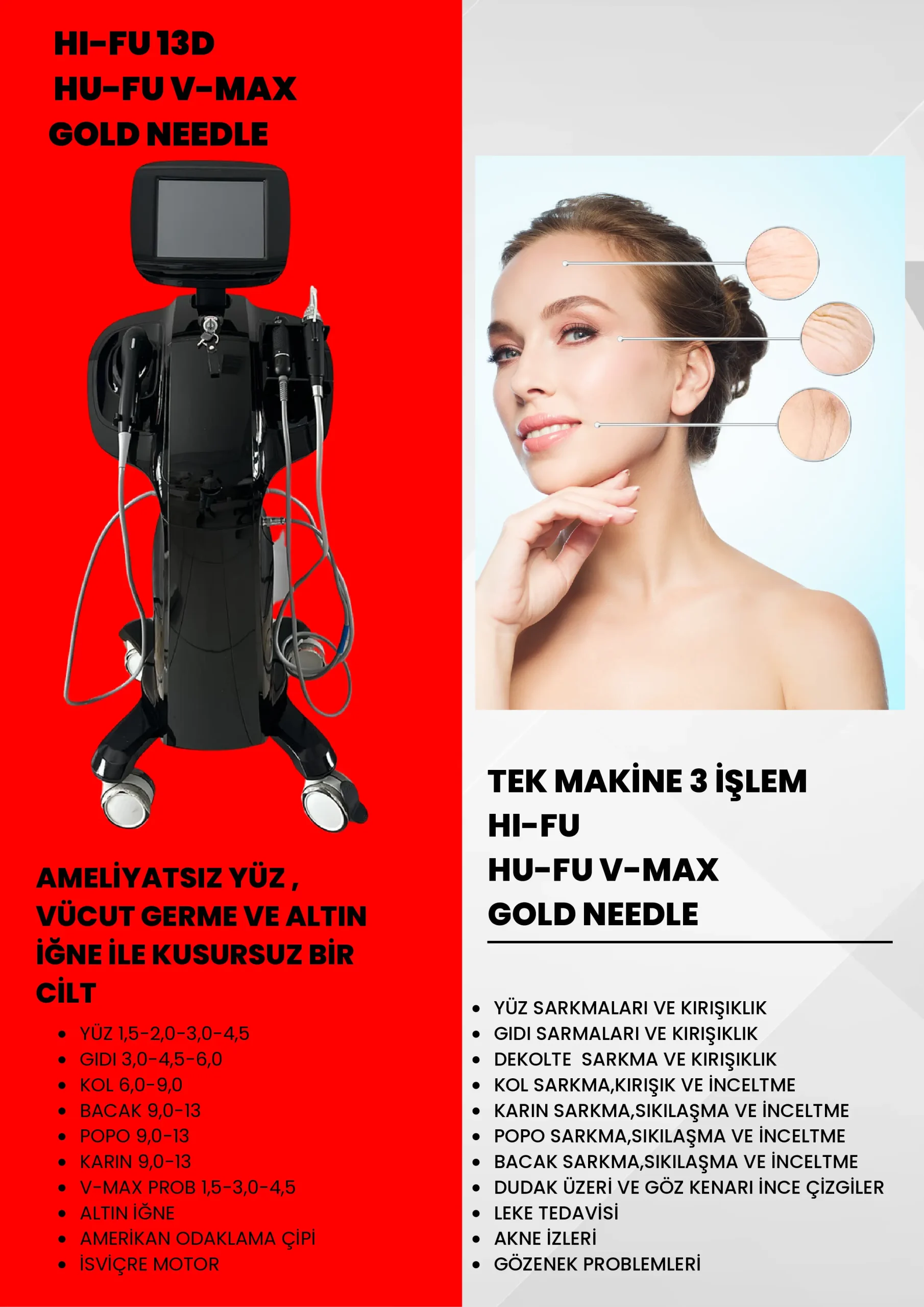 HI-FU 13D V-MAX GOLD NEEDLE Cihazı
