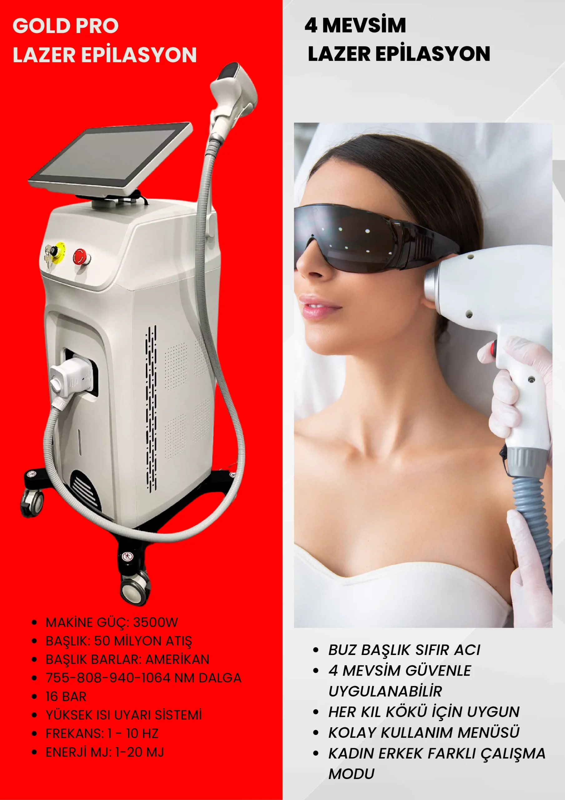 Lazer Epilasyon Uygulaması